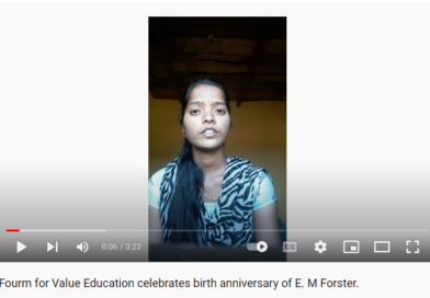 Fourm for Value Education celebrates birth anniversary of E. M Forster.